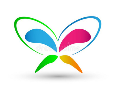 白色蝴蝶心图片