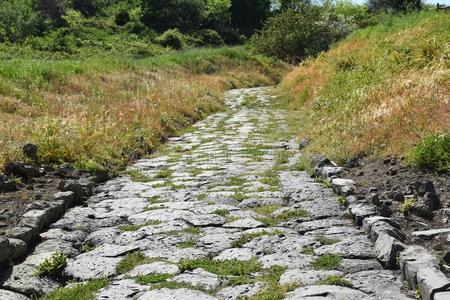 看法关于古代的古罗马的石头路照片