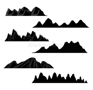 山脉简图图片
