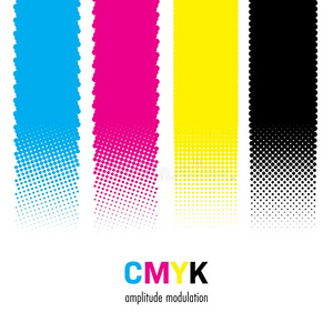 用于印刷的四分色颜色背景照片