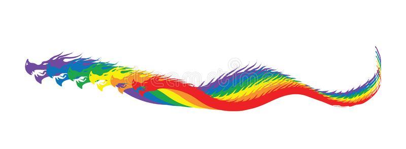 跟踪轮廓彩虹龙跟踪轮廓照片