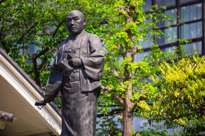 雕像关于奥西仓之助 指已提到的人领袖关于47浪人在仙谷二号英语字母表的第个字母照片 正版商用图片2xcdsm 摄图新视界
