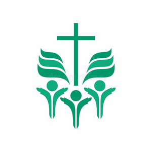 鼓励者基督教徒教堂标识.赞颂关于上帝,礼拜者关于耶稣照片