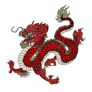 西方神话红色的龙是(be的三单形式魔力的生物大家知道的采用ch采用ese