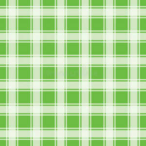 绿色的无缝的模式,有条纹或方格纹的棉布背景照片