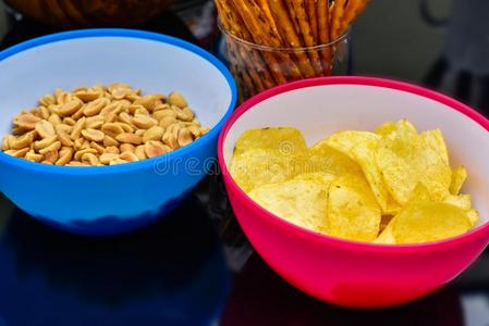 观念关于不健康的快餐食物.照片