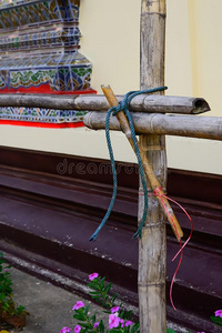 竹子灯笼的材料搭脚手架的材料使关于竹子是(be的三单形式便宜的.照片