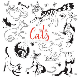 猫的字符图片-猫的字符素材-猫的字符插画-摄图新视界