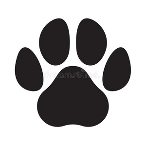 小狗脚印爪子标识动物宠物矢量脚印偶像照片
