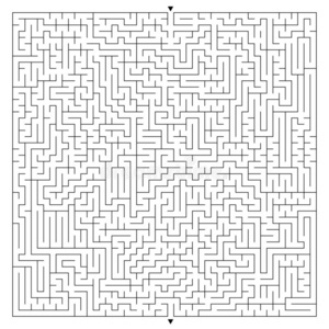最复杂的迷宫平面图图片