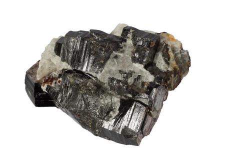 黑云母矿物隔离的照片