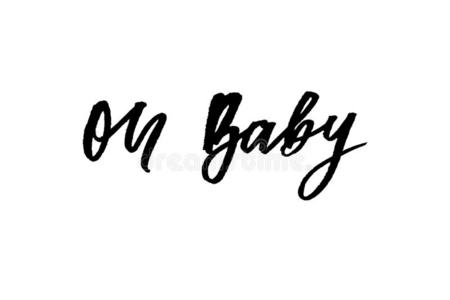 噢婴儿短语图解的矢量照片时尚字体smallcalorie卡照片