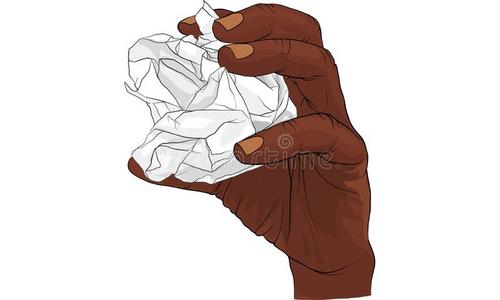 手撕开的和弯曲的纸,矢量照片