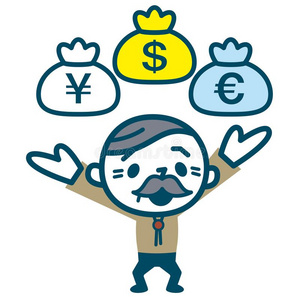 的手成功卡通人物设计矢量插图男孩采用学校制服scratch采用g他的上端