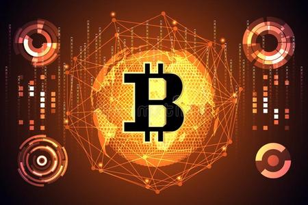 抽象的科技地图世界数字的钱如下所述未来的康塞普照片