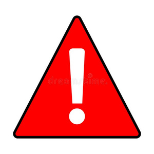 注意符号红色的警告注意小心符号向白色的背景.平的猪圈照片