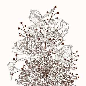 黄色菊花的花束图片-黄色菊花的花束素材-黄色菊花的花束插画-摄图新