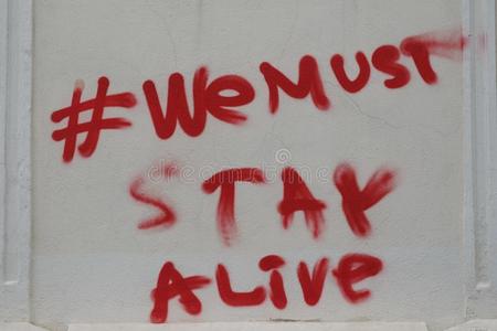 我们必须做的事停留活着的,油漆喷雾器引述向一w一ll关于buch一rest