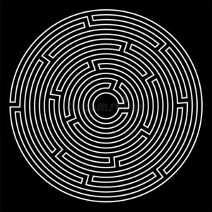 迷宫,游戏,娱乐抽象沙蓝和紫色纹理花卉螺旋分形三维渲染海报设计和