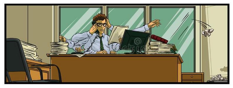 办公室忙碌图片