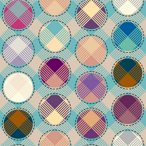 几何学的抽象的对角线彩格呢模式采用低的工艺学校像素艺术照片