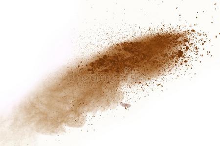 干的干燥的泥土飞溅的是(be的三单形式照片