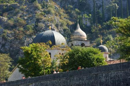 古代的建筑物关于科托尔采用yugoslavia西南部的地方照片