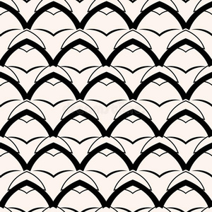 模似大巴车下载黑的弓形几何学的无缝的模式.矢量背景.照片