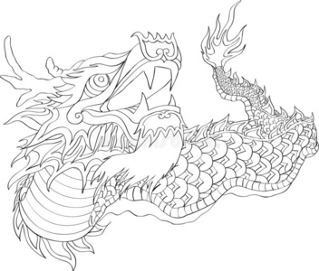 线条龙图片