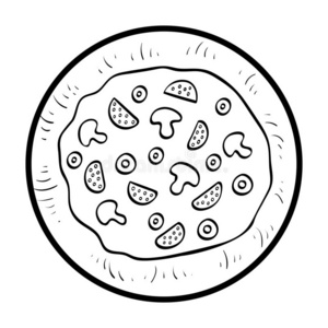 色彩书,意大利薄饼照片