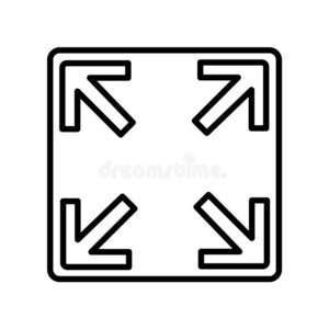 对角线调整大小符号图片