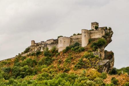 城堡岩朝霞图片