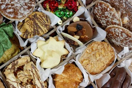 甜的分类的圣诞节特别吸引人的东西特写镜头照片