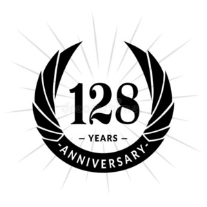 彩色矢量模板元素为你的生日聚会的.周年纪念丝带