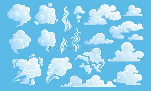 漫画唯美蓝色图片