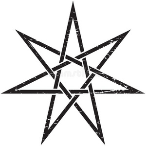 七角星或小精灵仙女单流星vect或隔离的illust照片