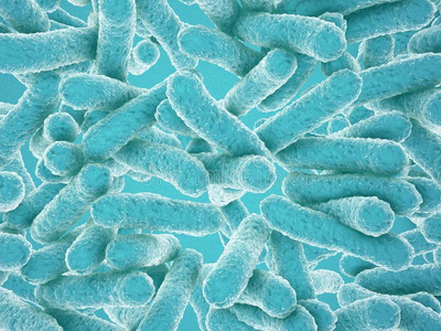 蓝色细菌向蓝色背景盐锅,特拉帕尼漫画性格关于蓝细菌