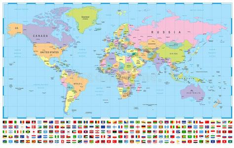 世界国家地图图片 世界国家地图素材 世界国家地图插画 摄图新视界