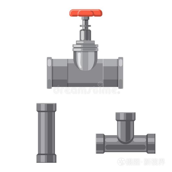 矢量说明关于管子和管符号.放置关于管子和管子l