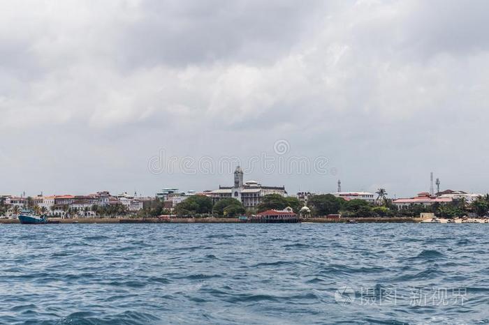 旅行大约非洲.海看法关于指已提到的人海岸线.