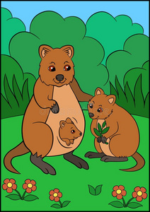 妈妈和宝宝的动物图片