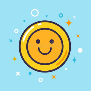 微笑的面容情感符线条偶像,out线条矢量符号,线条ar猪圈照片