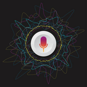 线条声波抽象的背景线条声波抽象的背景具有曲线形状的波抽象未来主义