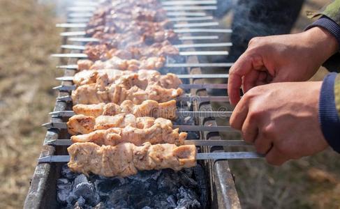 羊肉烧烤牛排图片