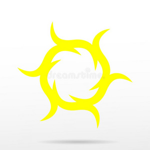 太阳象形文字.时髦的矢量夏象征照片