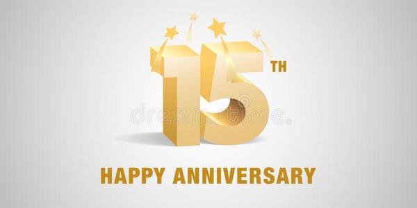 尺寸标识15年周年纪念日矢量标识,偶像.样板横幅,象征照片
