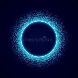 氖圆形的形状关于声波形状.听觉的追平比分的得分.声音image形象照片