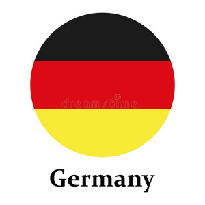 圆形的德国旗徽章采用圆.德国旗采用圆vectograp矢量图照片