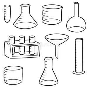 科学实验工具简笔画图片