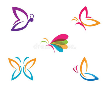 抽象的蝴蝶象征图片
